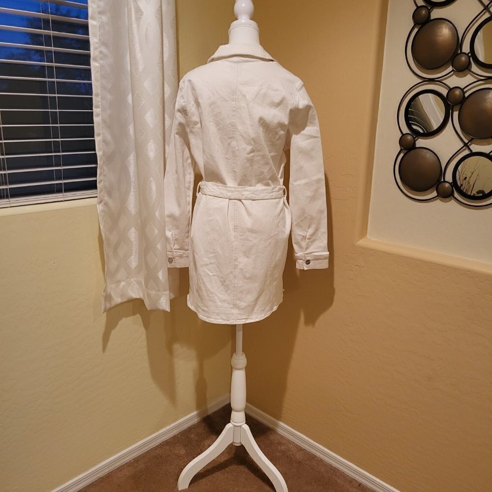 Sanctuary Jessa Tied Denim Jacket off white Size Medium New With Tags - Picture 5 of 11